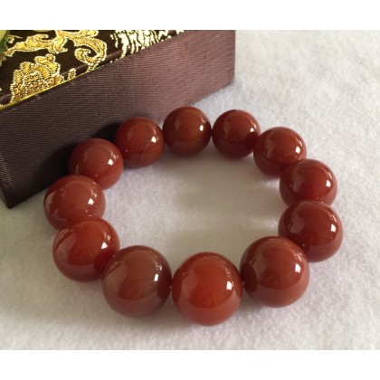 12 Southern Red agates Bracelet
