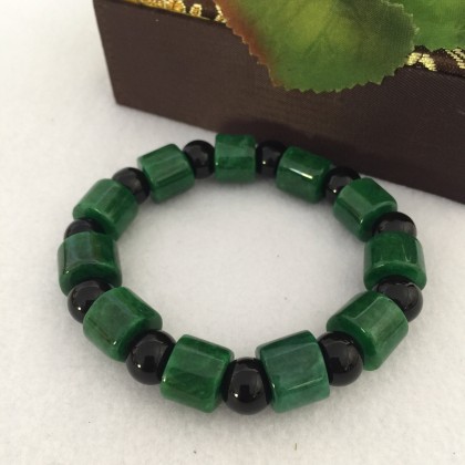 Green jade unisex bracelets