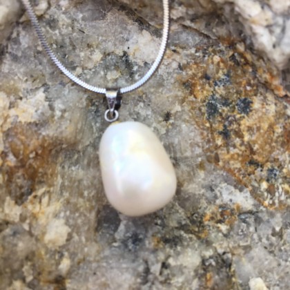 Seawater pearl peach shape pendent-K53 Free shipping